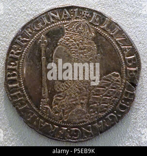 N/A. Englisch: Ausstellung im Bode-Museum, Berlin, Deutschland. Diese Arbeit ist in der Weil der Künstler vor mehr als 100 Jahren starb. Wurde die Fotografie im Museum ohne Einschränkung erlaubt. 12 November 2014, 09:34:54. Daderot 392 Krone, Elizabeth I, England, 1558-1603 - Bode-Museum - DSC 02755 Stockfoto