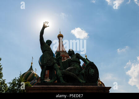 Basilius Kathedrale auf dem Moskauer Roten Platz Stockfoto