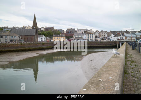 Fluss ellen an maryport Hafen Cumbria England Großbritannien Stockfoto