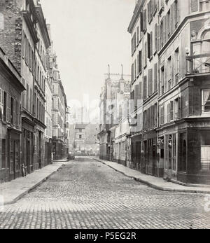 327 Charles Marville, Rue de l'Arcade, de la Rue St. Lazare, Ca. 1853 - 70 Stockfoto