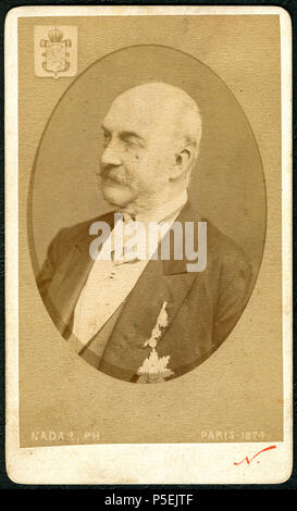 30 1874 Carte de Visite Georg V., König von Hannover Roi de Hannover König von Hannover, krawallbrüder T, Nadar Bildseite Stockfoto