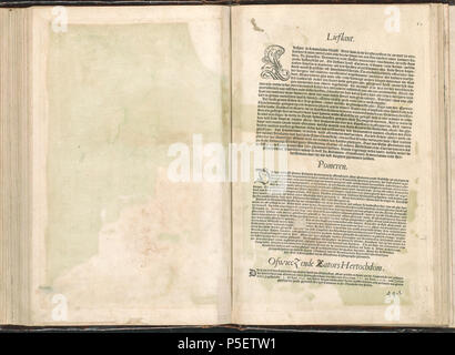 Latina: Theatrum Orbis Terrarum Nederlands: Theater, oft Toonneel des aerdt - bodems; waer inne te siene sijn de landt - Tafelen van de geheele weerelt: met een Corte verclaringe der seluer. . Nederlands: Plaat' 081 bv-082 Ar'uit de Atlas Ortelius van Abraham Ortelius. Oorspronkelijke druk ist uit 1571 aanvullingen uit 1573, 1579 en 1584. Zie voor de komplette Geschichte hier. Englisch: Platte' 081 bv-082 ar' aus dem Atlas von Ortelius, Abraham Ortelius. Originalausgabe von 1571 mit Ergänzungen von 1573, 1579 und 1584. Vollständige Beschreibung dieser Arbeit (in Niederländisch) finden Sie hier. . Zwischen 1571 ein Stockfoto