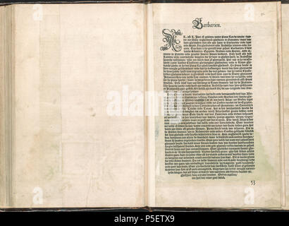 Latina: Theatrum Orbis Terrarum Nederlands: Theater, oft Toonneel des aerdt - bodems; waer inne te siene sijn de landt - Tafelen van de geheele weerelt: met een Corte verclaringe der seluer. . Nederlands: Plaat' 091 bv-092 Ar'uit de Atlas Ortelius van Abraham Ortelius. Oorspronkelijke druk ist uit 1571 aanvullingen uit 1573, 1579 en 1584. Zie voor de komplette Geschichte hier. Englisch: Platte' 091 bv-092 ar' aus dem Atlas von Ortelius, Abraham Ortelius. Originalausgabe von 1571 mit Ergänzungen von 1573, 1579 und 1584. Vollständige Beschreibung dieser Arbeit (in Niederländisch) finden Sie hier. . Zwischen 1571 ein Stockfoto