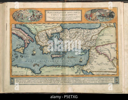 Latina: Theatrum Orbis Terrarum Nederlands: Theater, oft Toonneel des aerdt - bodems; waer inne te siene sijn de landt - Tafelen van de geheele weerelt: met een Corte verclaringe der seluer. . Nederlands: Plaat' 093 av-093 Br'uit de Atlas Ortelius van Abraham Ortelius. Oorspronkelijke druk ist uit 1571 aanvullingen uit 1573, 1579 en 1584. Zie voor de komplette Geschichte hier. Englisch: Platte' 093 av-093 br' aus dem Atlas von Ortelius, Abraham Ortelius. Originalausgabe von 1571 mit Ergänzungen von 1573, 1579 und 1584. Vollständige Beschreibung dieser Arbeit (in Niederländisch) finden Sie hier. . Zwischen 1571 ein Stockfoto