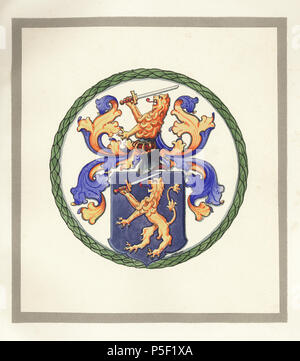 Deutsch: Wappen der Familie Honnerlag English: 1922. Unbekannt 547 Familienwappen Honnerlag Stockfoto