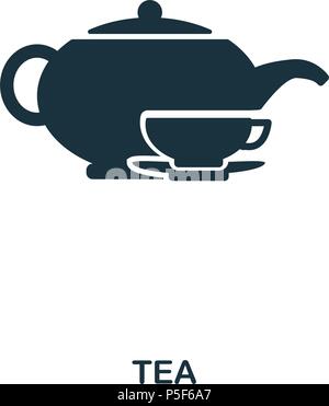 Tee- Symbol. Line Style Icon Design. UI. Abbildung: Kaffee Symbol. Piktogramm isoliert auf Weiss. Fertig in web design, Anwendungen, Software, Druck verwenden. Stock Vektor