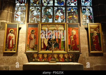 N/A. Englisch: Altar in der Kirche St. Lorenz - Nürnberg, Deutschland. 22 Oktober 2016, 05:39:54. 88 Daderot Altar - Kirche St. Lorenz - Nürnberg, Deutschland - DSC01695 Stockfoto