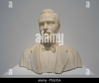 523 Ernst Ludwig Großherzog von Hessen und bei Rhein, von Ludwig Habich, 1898, Carrara-marmor-Museum Künstlerkolonie Mathildenhöhe Darmstadt - Darmstadt - DSC 06348 Stockfoto