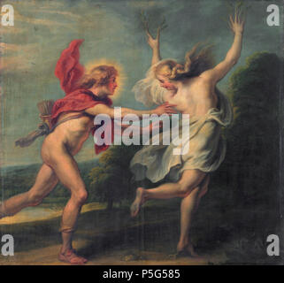 N/A. Englisch: Apollo und Daphne (Ovid, Metamorphosen, I, 452-552) Öl auf Leinwand 193 x 207 cm 1636 - 1637 unterzeichnet am unteren linken Rand: Theodoro van Thulden. von 1636 bis 1637. Theodoor van Thulden (1606-1669) Alternative Namen Theodor van Thulden, Theodoor van Tulden, Theodor van Tulden Beschreibung flämischen Maler, Zeichner und Grafiker Geburtsdatum / Tod am 9. August 1606 (Taufen) vom 12. Juli 1669 (unterirdisch) Ort der Geburt / Tod's - 's-Hertogenbosch 'S-Hertogenbosch Arbeit Periode von 1621 bis 1669 Standort Antwerpen (1621-1626), Paris (1632-1633), Antwerpen (1634-1637), Madrid (1637 Stockfoto