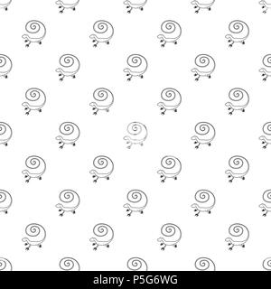 Schnelle Eidechse Symbol, outline Style Stock Vektor