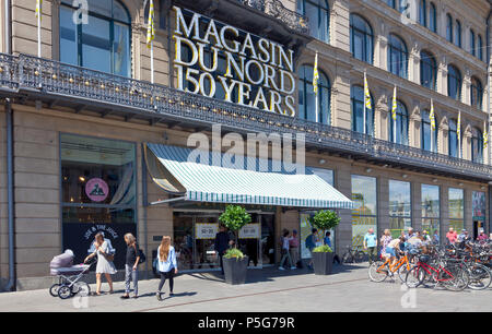 Vor 150 Jahren (2018) Magasin du Nord das erste Kaufhaus am Kongens Nytorv, Kopenhagen, Dänemark eröffnet. Stockfoto