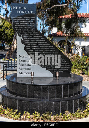 Veterans Memorial, Carlsbad, Ca us Stockfoto