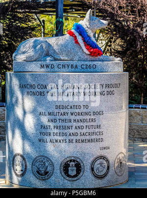 Veterans Memorial, Encinitas kann uns Stockfoto