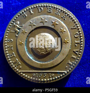 N/A. Englisch: Medaillon d. = 54 mm. Später Streik. Armand Jean du Plessis, Cardinal-Duke von Richelieu und Fronsac, 1585 Paris - 1642 Paris. Porträt r., gekrümmte oben: "· ARMANVS IOAN · Karte · DE · RICHELIEV' / 7 Sterne über Kugel, gekrümmte oben: "· MENS SIDERA VOLVIT ·', Datum in exergue. Randprägung: "BRONZE". Forrer VI, S. 369. Medaillenträger: I. (Jean) Warin, 1604 Lüttich - 1672 Paris Zustand: Schön extrem feine +, ein wenig trüben. 31. Dezember 1631. Berlin-George 271 Kardinal Richelieu Bronzemedaille 1631 von Warin. Rückwärtsgang Stockfoto