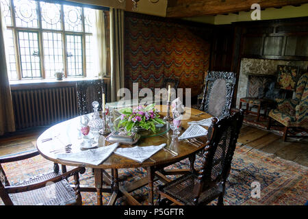 N/A. Englisch: Innenansicht Packwood House - Warwickshire, England. 10 Juni 2016, 09:41:29. Daderot 455 Esszimmer - Packwood House - Warwickshire, England - DSC08981 Stockfoto