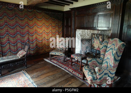 N/A. Englisch: Innenansicht Packwood House - Warwickshire, England. 10 Juni 2016, 09:42:28. Daderot 455 Esszimmer - Packwood House - Warwickshire, England - DSC 08986 Stockfoto