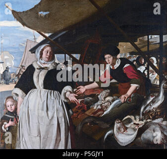 N/A. Englisch: Adriana van Heusden und ihre Tochter in der neuen Fishmarket in Amsterdam Öl auf Leinwand 57,10 x 64,10 cm, 1632 - 1692. von 1632 bis 1692. Emanuel de Witte (1617-1692) Alternative Namen Emanuel de Widt; Manuel de Widt; Emanuel de Wit; Manuel de Wit; Emanuel de Mit; Manuel de Mit; Emanuel de Witt; Manuel de Witt; Manuel de Witte Beschreibung niederländische Maler und Zeichner Geburtsdatum / Tod 1617 1692 Ort der Geburt / Todes Alkmaar Amsterdam Arbeitsort Alkmaar (1636), Delft (1641-1650), Amsterdam (Ca. 1652-1692) Kontrolle: Q 711203 VIAF: ISNI: 0000 69722781 Stockfoto