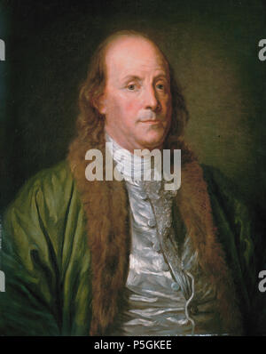 Benjamin Franklin, Von Jean-Baptiste Greuze (Kopie) 1777, Französische  Malerei, Öl Auf Leinwand. Franklin Setzte Für Den Maler Jean-Baptiste  Greuze 1777, Bald Nach Seiner Ankunft In Frankreich, Wo Er Eine Nationale  Berühmtheit (Bsloc