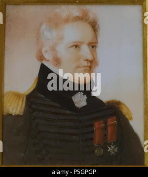 329 d'Irumberry Charles-Michel de Salaberry (1778-1829), von Anson Dickinson, 1825, Aquarell auf Elfenbein - Château Ramezay - Montreal, Kanada - DSC 07496 Stockfoto