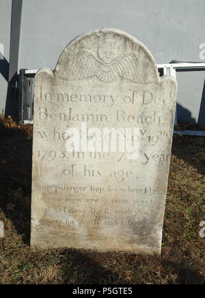 N/A. Englisch: Spencertown Friedhof - Austerlitz, New York, USA. 15 Januar 2017, 14:59:16. Daderot 468 Dr. Benjamin Strand - Spencertown Friedhof - Austerlitz, New York - DSC 07620 Stockfoto