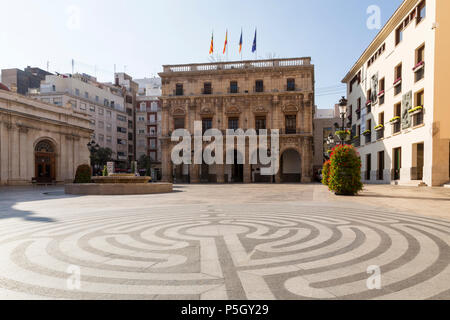 Blick auf eine offizielle Gebäude in Castellón de la Plana, Spanien Stockfoto