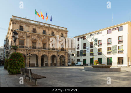 Blick auf eine offizielle Gebäude in Castellón de la Plana, Spanien Stockfoto