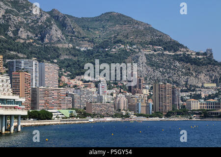 Anzeigen von Larvotto Viertel in Monte Carlo, Monaco. Monaco ist der zweitkleinste Staat der Welt. Stockfoto