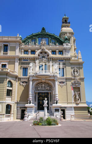 Salle Garnier - Heimat der Opéra de Monte Carlo in Monaco. Es ist Teil des Monte Carlo Casino. Stockfoto