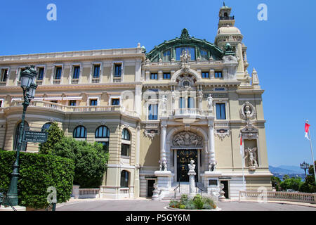 Salle Garnier - Heimat der Opéra de Monte Carlo in Monaco. Es ist Teil des Monte Carlo Casino. Stockfoto