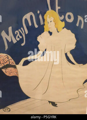 N/A. Englisch: Mai Milton von Henri de Toulouse-Lautrec, 1895, farblithographie, Honolulu Museum für Kunst Beitritt 15254. 1895. Henri de Toulouse-Lautrec (1864 - 1901) Alternative Namen Henri Marie Raymond de Toulouse-Lautrec-Monfa Beschreibung Französisch Poster Artist, Lithograph, Maler, Künstler und Grafiker Geburtsdatum / Tod 24. November 1864, 9. September 1901 Ort der Geburt / Todes Albi schloss Malromé [Malromé Schloss] (Gironde) Zeitraum 1880 --1901 Standort Paris, Bordeaux (im Winter 1900). Kontrolle: Q 82445 VIAF: 32003649 ISNI: 0000 0001 2126 6391 ULAN: 500029 Stockfoto