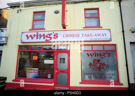 Fivemiletown, County Fermanagh, Nordirland Großbritannien. 3. November 2013. Straßenszenen in der Stadt Fivemiletown Stockfoto