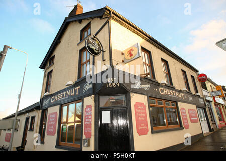 Fivemiletown, County Fermanagh, Nordirland Großbritannien. 3. November 2013. Straßenszenen in der Stadt Fivemiletown Stockfoto
