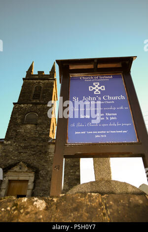 Fivemiletown, County Fermanagh, Nordirland Großbritannien. 3. November 2013. Straßenszenen in der Stadt Fivemiletown Stockfoto