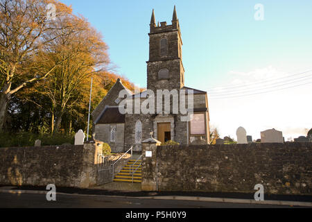 Fivemiletown, County Fermanagh, Nordirland Großbritannien. 3. November 2013. Straßenszenen in der Stadt Fivemiletown Stockfoto