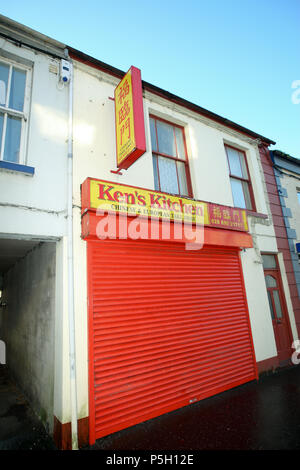 Fivemiletown, County Fermanagh, Nordirland Großbritannien. 3. November 2013. Straßenszenen in der Stadt Fivemiletown Stockfoto