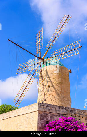 Ta'Kola Windmühle, Xaghra, Gozo, Malta Stockfoto