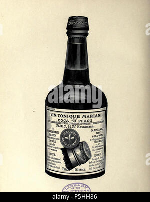 N/A. Bouteille vin Mariani. Porträts 1893. 1893. Graveur de l'ouvrage 227 Bouteille vin Mariani Porträts 1893 Stockfoto
