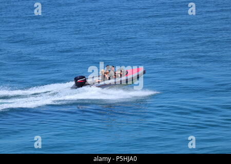 Self Drive Hire Boot von St Ives, Cornwall Stockfoto