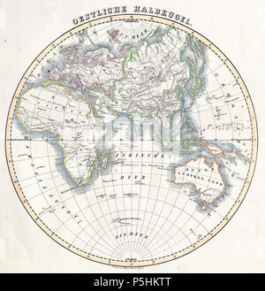 1844 Flemming Karte der östlichen Hemisphäre - Geographicus - EasternHemi-Flemming-14554. Stockfoto