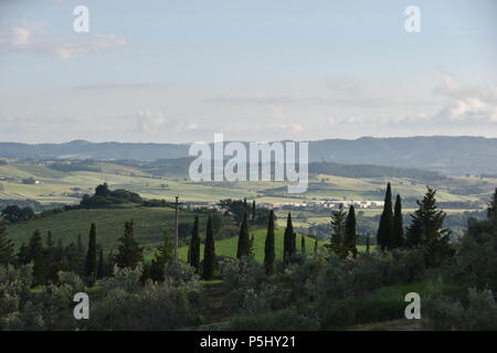 Banfi Schloss, Siena, Italien Stockfoto