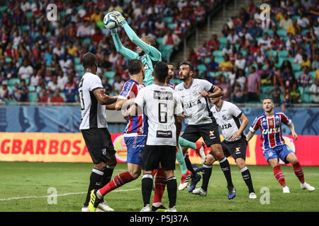 Salvador, Brasilien. 26 Juni, 2018. Lance bei einem Match zwischen Bahia, Ceará, statt an diesem Mittwoch (26.) in einem Spiel gültig für das Jahr 2018 im Nordosten Cup. Am Fonte Nova Arena in Salvador, BA. Credit: Tiago Caldas/FotoArena/Alamy leben Nachrichten Stockfoto