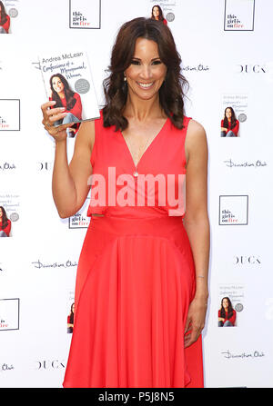 London, Großbritannien. 26 Jun, 2018. Andrea McLean: Geständnisse einer postmenopausalen Frau-Book Launch Party, Devonshire Club, London, Großbritannien, 26. Juni 2018 Credit: Rich Gold/Alamy leben Nachrichten Stockfoto