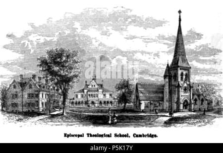 N/A. Englisch: Gebäude des Bischöflichen theologischen Schule, an Brattle Street in Cambridge, Massachusetts. Entworfen von Ware und Wucht, die St. John's Chapel ist bis 1868 datiert. 1. Januar 1879. Der Editor wurde Samuel Adams Drake, Illustrator nicht Gutschrift von Name im Buch 30 1879 DrakeEpiscopal Stockfoto