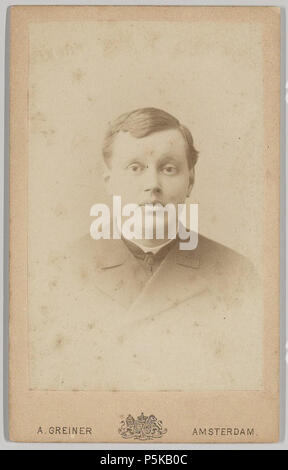 N/A. Deutsch: Beschreibung Carte-de-Visite met portret van W.M.H. Wittert van Hoogland Kapelaan van de Kerk van Sint Willibrordus binnen de Veste (De Duif), Prinsengracht 756. Documenttype foto Vervaardiger Greiner, Albert (1833-1890) Collectie Collectie Stadsarchief Amsterdam: foto-Datering afdrukken 1885 Ca. Geografische naam Prinsengracht Gebouw De Duif Inventarissen Http://archief.amsterdam/archief/10003 Afbeeldingsbestand ANWC 00324000001. ca. 1885. Greiner, Albert (1833-1890) 73 Albert Greiner Afb ANWC 00324000001 Stockfoto