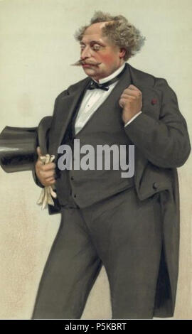 N/A. Karikatur von Alexandre Dumas fils. Bildunterschrift lesen ' französische Fiktion". Dez. 27, 1879 veröffentlicht. 'T' Théobald Chartran (1849 - 1907) Alternative Namen 'T'-Beschreibung Französische Maler Geburtsdatum / Tod 20. Juli 1849 16. Juli 1907 Ort der Geburt / Todes Besançon Neuilly-sur-Seine Arbeit Standort London Frankreich Authority control: Q 922670 VIAF: 32266886 ISNI: 0000 0000 6661 5519 ULAN: 500015217 LCCN: 91029509 GND Nr: 1038763061 WorldCat 82 Alexandre Dumas 01. Stockfoto