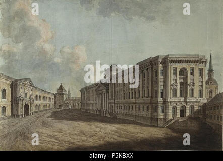 N/A. Artist: Englisch: en: Fedor Alekseev Titel:, Deutsch: Der Senat, Arsenal und Nikolskiye Gates im Moskauer Kreml Datum 1800 Quelle/Fotograf Http://community.livejournal.com/moya Moskva/1063785.html Genehmigung (Weiternutzung dieser Datei). Fjodor Alekseyev (1755 - 1824) Alternative Namen Englisch: Fjodor Jakowlewitsch Alekseyev Beschreibung russische Maler und Hochschullehrer Geburtsdatum / Tod 1755 11. November 1824 (im Julianischen Kalender) Ort der Geburt / Todes Saint Petersburg Saint Petersburg Arbeit Ort Saint Petersburg, Moskau Authority control: Q 5393 Stockfoto