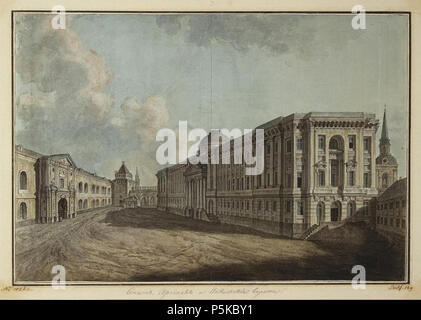 N/A. Artist: Englisch: en: Fedor Alekseev Titel:, Deutsch: Der Senat, Arsenal und Nikolskiye Gates im Moskauer Kreml Datum 1800 Quelle/Fotograf Http://community.livejournal.com/moya Moskva/1063785.html Genehmigung (Weiternutzung dieser Datei). Fjodor Alekseyev (1755 - 1824) Alternative Namen Englisch: Fjodor Jakowlewitsch Alekseyev Beschreibung russische Maler und Hochschullehrer Geburtsdatum / Tod 1755 11. November 1824 (im Julianischen Kalender) Ort der Geburt / Todes Saint Petersburg Saint Petersburg Arbeit Ort Saint Petersburg, Moskau Authority control: Q 5393 Stockfoto