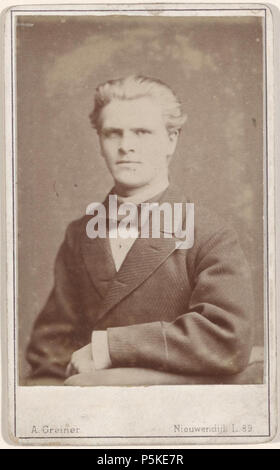 N/A. Deutsch: Beschreibung Portret van een Mann Documenttype foto Vervaardiger Greiner, Albert (1833-1890) Collectie Collectie Stadsarchief Amsterdam: kabinetfoto Datering's 1900 Ca. Inventarissen Http://archief.amsterdam/archief/10005/2075 Afbeeldingsbestand FT 00100070000001. ca. 1900. Greiner, Albert (1833-1890) 73 Albert Greiner Afb FT 00100070000001 Stockfoto