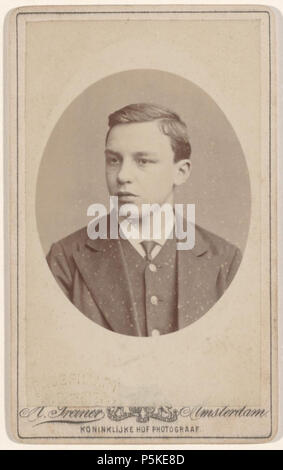 N/A. Deutsch: Beschreibung Portret van een Mann Documenttype foto Vervaardiger Greiner, Albert (1833-1890) Collectie Collectie Stadsarchief Amsterdam: kabinetfoto Datering's 1900 Ca. Inventarissen Http://archief.amsterdam/archief/10005/2076 Afbeeldingsbestand FT 00100071000001. ca. 1900. Greiner, Albert (1833-1890) 73 Albert Greiner Afb FT 00100071000001 Stockfoto