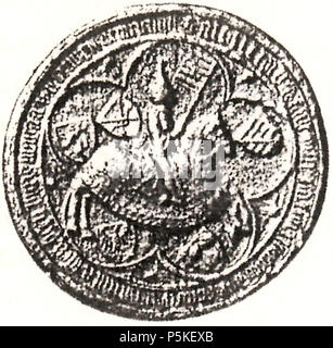 N/A. Englisch: Dichtung von Albert III., Herzog von Sachsen-wittenberg English: Siegel des Herzog Albrecht III. von Sachsen-Wittenberg. zwischen 1419 und 1422. Unbekannt 75 Albrecht III. Sachsen Wittenberg Stockfoto